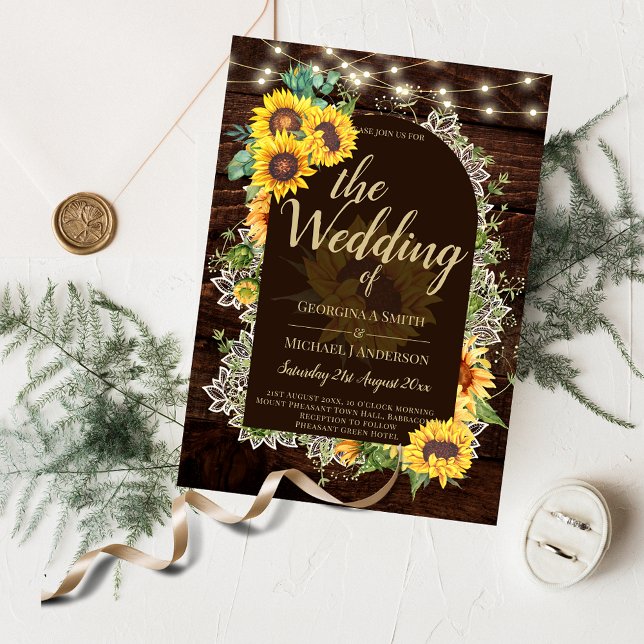 Flyer Invitación a la boda de presupuesto Lace de giraso (Subido por el creador)