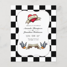 Invitación a la boda de Rockabilly