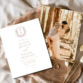 Flyer Invitación a la boda de Rosa Escudo de presupuesto