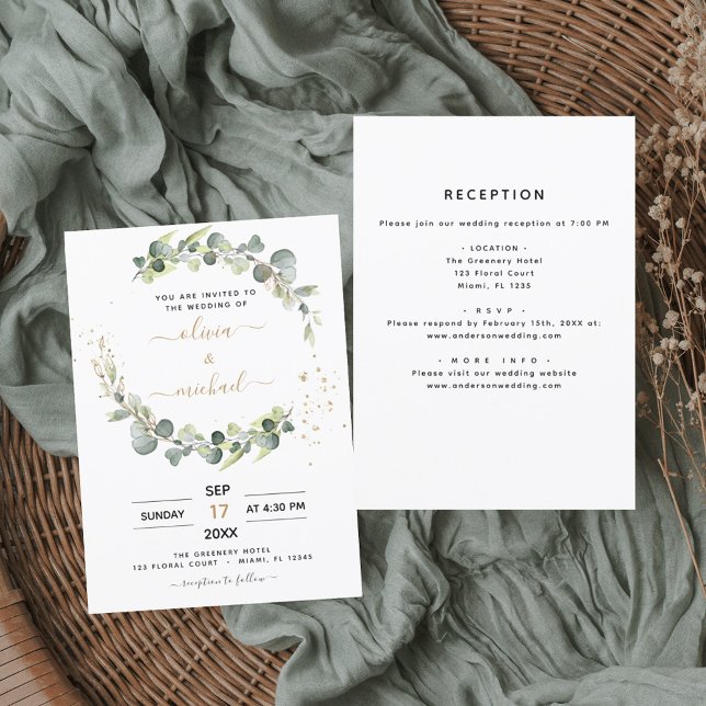 Flyer Invitación a la boda de un eucalipto (Subido por el creador)