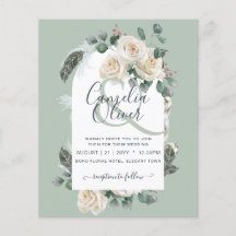 Invitación a la boda del Arco de Rosas Blancas con