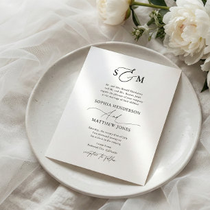 Flyer Invitación a la boda del guión formal del presupue