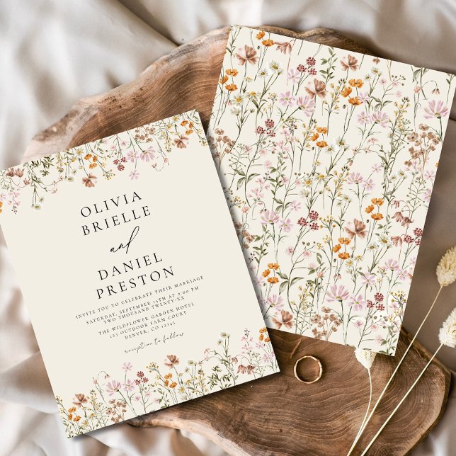 Flyer Invitación a la boda del Jardín de Flores Silvestr (Subido por el creador)