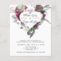 Invitación a la boda del presupuesto | Laural