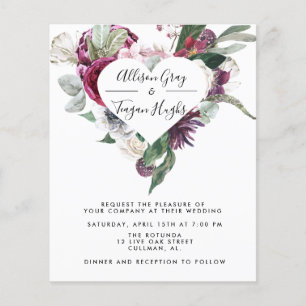 Flyer Invitación a la boda del presupuesto   Laural