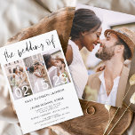 Flyer Invitación a la boda fotográfica blanca y negra de<br><div class="desc">Celebra tu historia de amor con nuestra invitación a la boda de fotos blancas y negras. Esta elegante y asequible invitación captura la belleza intemporal de su romance en blanco y negro clásico. Diseñada para adaptarse a cualquier presupuesto, esta invitación no compromete el estilo. La sencillez del blanco y el...</div>