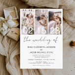 Flyer Invitación a la boda fotográfica blanca y negra de<br><div class="desc">Celebra tu historia de amor con nuestra invitación a la boda de fotos blancas y negras. Esta elegante y asequible invitación captura la belleza intemporal de su romance en blanco y negro clásico. Diseñada para adaptarse a cualquier presupuesto, esta invitación no compromete el estilo. La sencillez del blanco y el...</div>