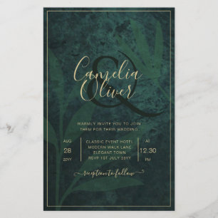 Flyer Invitación a la boda fotográfica de presupuesto Es
