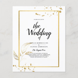 Flyer Invitación a la boda fotográfica de presupuesto GO