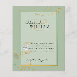 Flyer Invitación a la boda fotográfica de PRESUPUESTO Gu