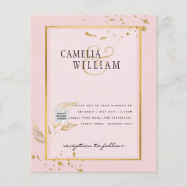 Flyer Invitación a la boda fotográfica de PRESUPUESTO Gu