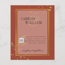 Flyer Invitación a la boda fotográfica de PRESUPUESTO Gu