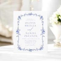 Invitación a la boda francesa victoriana de presup