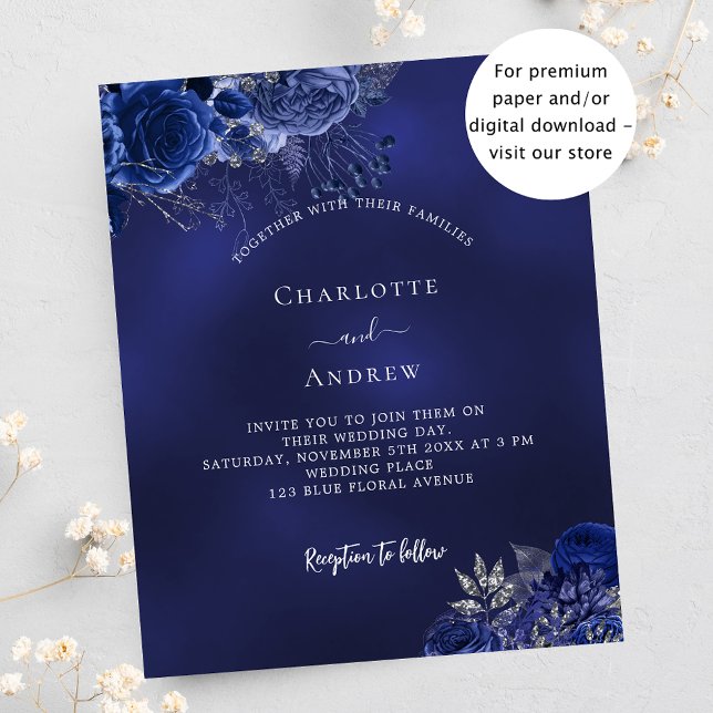Flyer Invitación a la boda naval con presupuesto para fl (Subido por el creador)