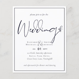 Flyer Invitación a la celebración de la Boda Azul de Med