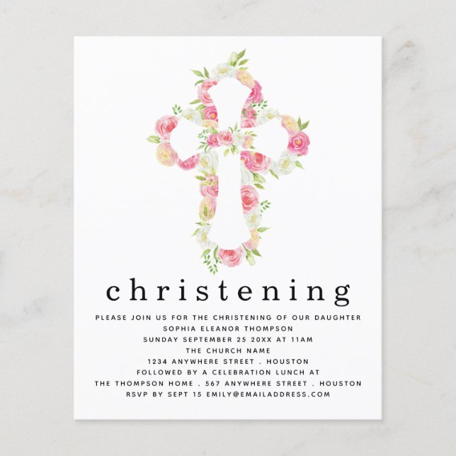 Flyer Invitación a la cristiandad cruzada de las flores  (Frente)