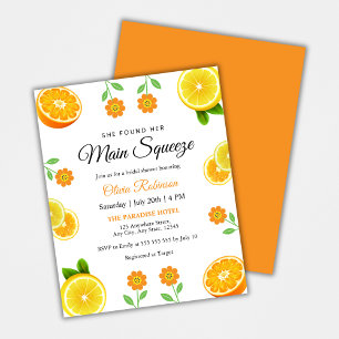 Flyer Invitación a la ducha de novia del principal apret