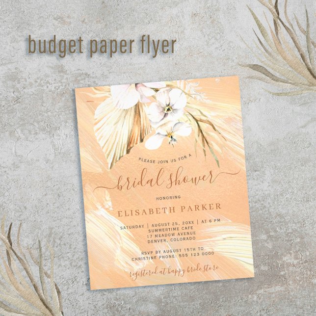 Flyer Invitación a la ducha de novias con hierba del boh (Subido por el creador)