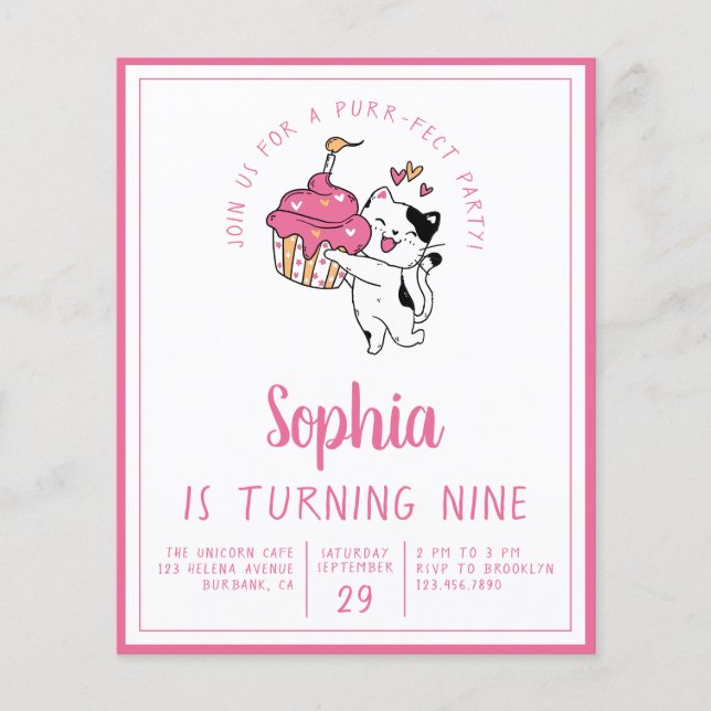 Flyer Invitación a la fiesta de cumpleaños de un chico d (Frente)