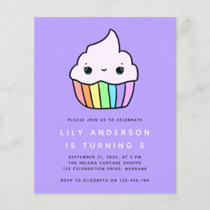 Flyer Invitación a la fiesta de cumpleaños del niño con 