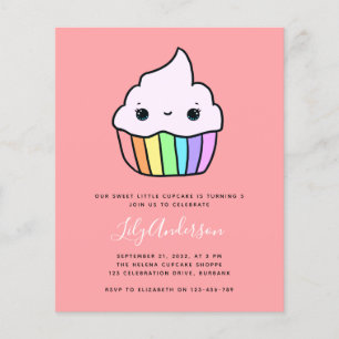 Flyer Invitación a la fiesta de cumpleaños del niño con 