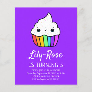 Flyer Invitación a la fiesta de cumpleaños del niño con 