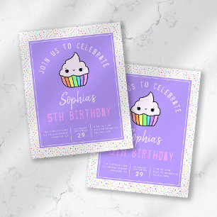 Flyer Invitación a la fiesta de cumpleaños del niño con 