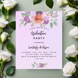 Flyer Invitación a la fiesta de graduación del presupues