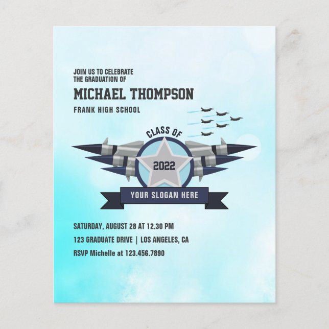 Flyer Invitación a la fiesta de graduación temática de l (Frente)