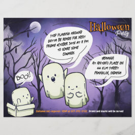 Flyer Invitación a la fiesta de Halloween