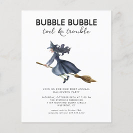 Flyer Invitación a la fiesta de Halloween con presupuest