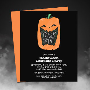 Flyer Invitación a la fiesta de Halloween de calabaza Pr