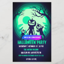 Invitación a la fiesta de Halloween personalizable