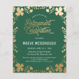 Flyer Invitación a la fiesta de jubilación, invitación a