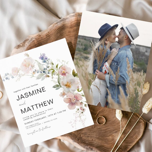 Flyer Invitación a la foto del Boda de Flor Silvestre Bo (Subido por el creador)