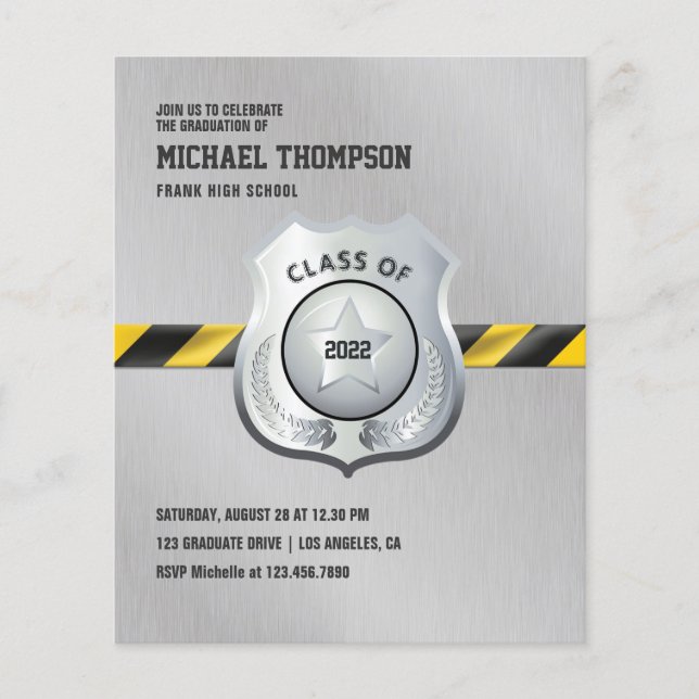 Flyer Invitación a la foto del Partido de Graduación con (Frente)