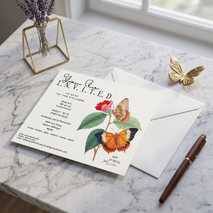 Flyer Invitación a la Picnic Anual de Mariposas Botánica