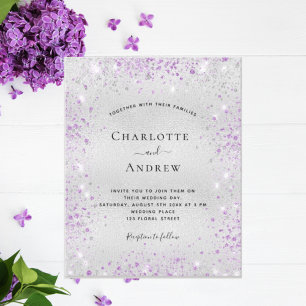 Flyer Invitación a matrimonio con presupuesto QR RSVP co