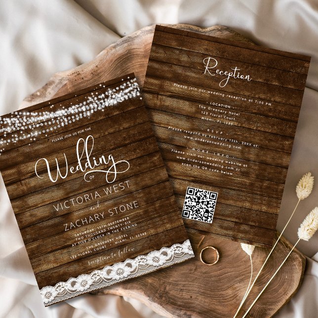 Flyer Invitación a matrimonio de código QR para casa de  (Subido por el creador)
