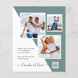 Flyer Invitación a matrimonio de foto presupuesto Guarda
