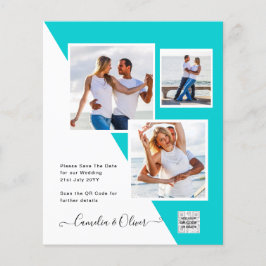 Flyer Invitación a matrimonio de foto presupuesto Guarda