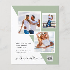 Flyer Invitación a matrimonio de foto presupuesto Guarda