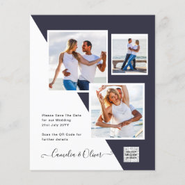 Flyer Invitación a matrimonio de foto presupuesto Guarda