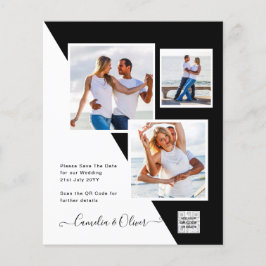 Flyer Invitación a matrimonio de foto presupuesto Guarda