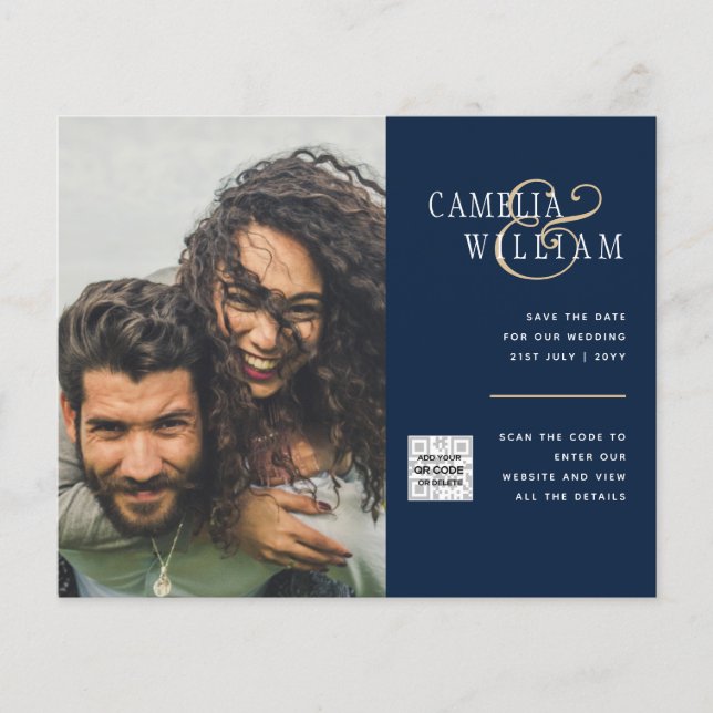 Flyer Invitación a matrimonio de foto presupuesto Guarda (Frente)