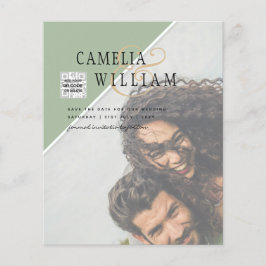 Flyer Invitación a matrimonio de fotos de presupuesto Co