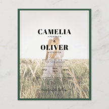 Invitación a matrimonio de superposición de foto v