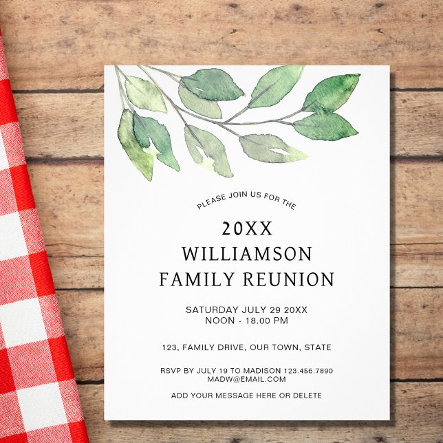 Flyer Invitación a Reunión de Familia Presupuestaria (Subido por el creador)