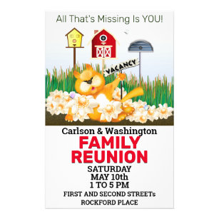 Flyer Invitación a reunión familiar