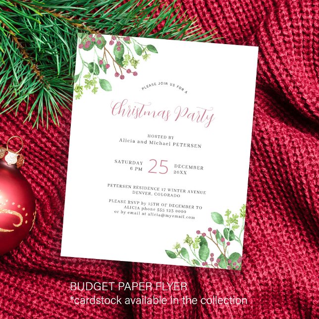 Flyer Invitación a un partido de Navidades modernos y ec (Subido por el creador)